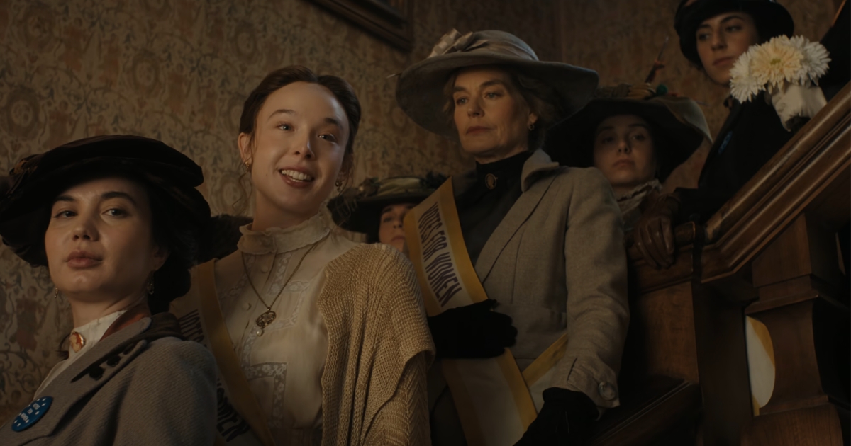 Lizzie Borden and the suffragettes in Monster: The Lizzie Borden Story