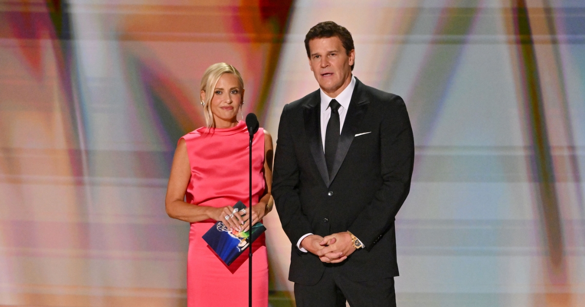 Sarah Michelle Gellar and David Boreanaz at the 2026 Emmys