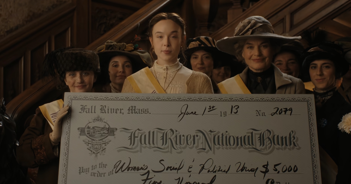 Lizzie Borden and the suffragettes in Monster: The Lizzie Borden Story