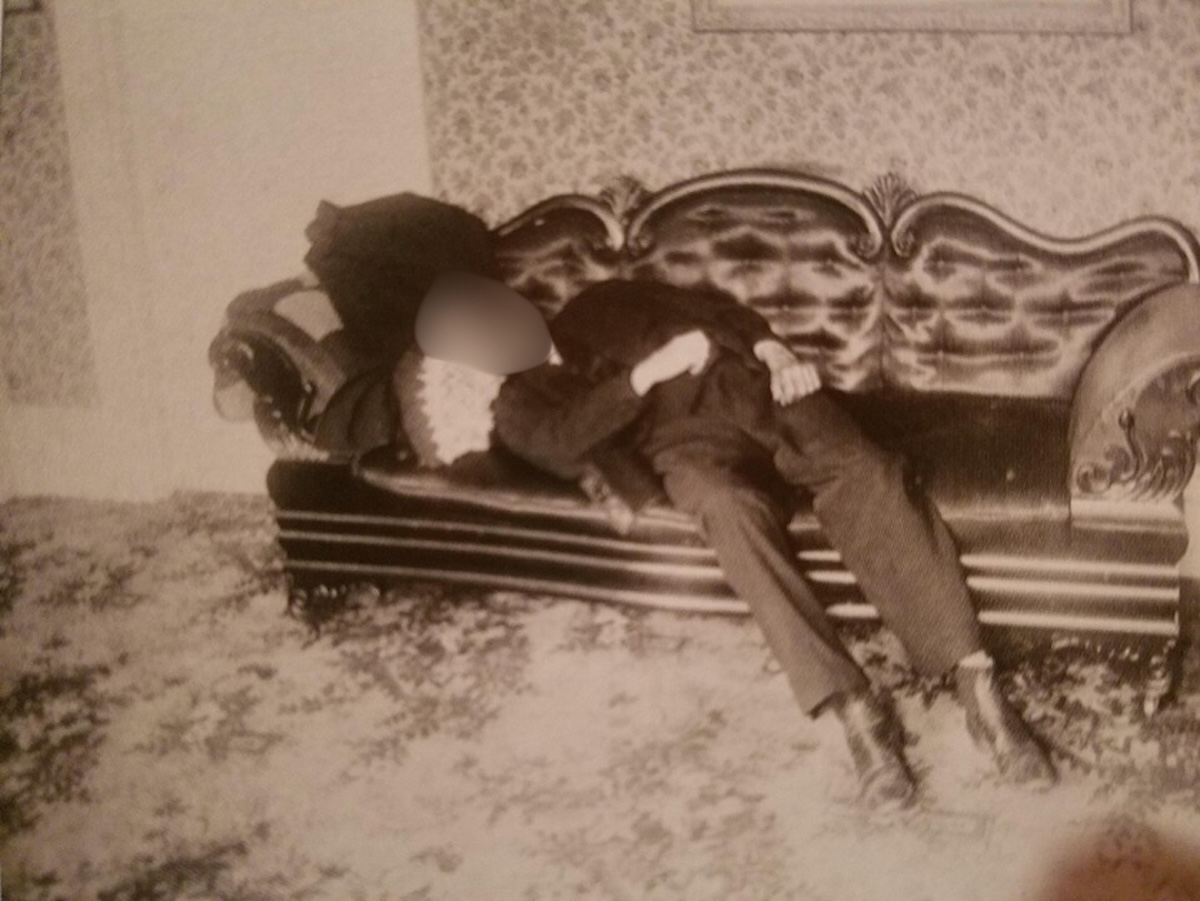 Crime scene photo of Andrew Borden