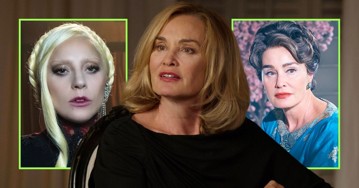 Lady Gaga as The Countess, Jessica Lange in American Horror Story and Jessica Lange as Joan Crawford