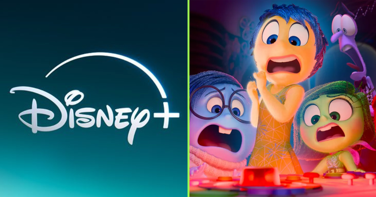 The Disney+ logo and the characters of Inside Out