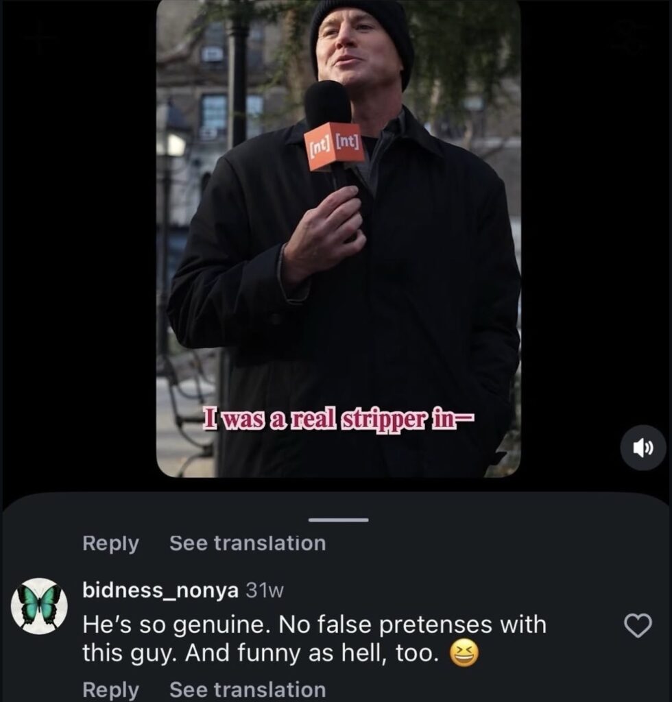 Channing Tatum’s burner account Zoë Kravitz