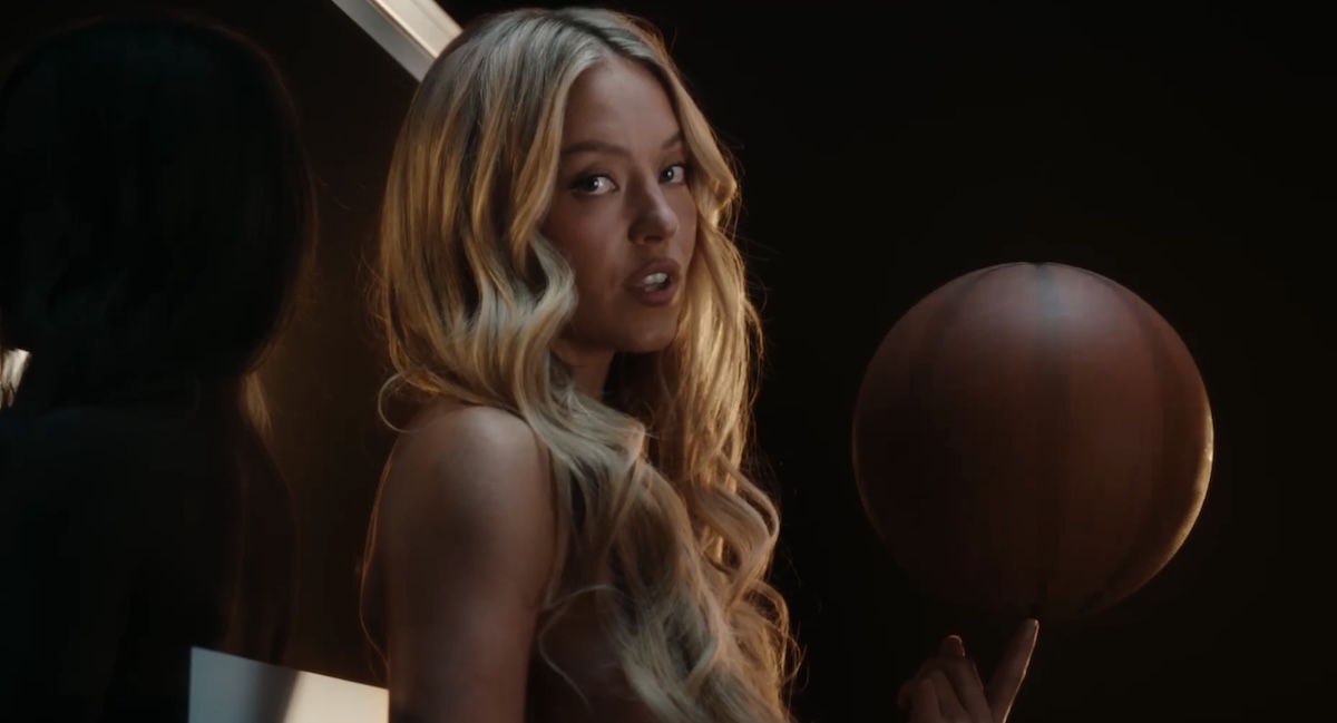 Still from Sydney Sweeney's Novig ad