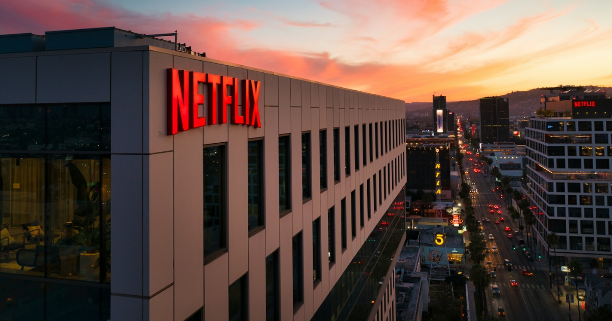 Stock image of Netflix headquarters