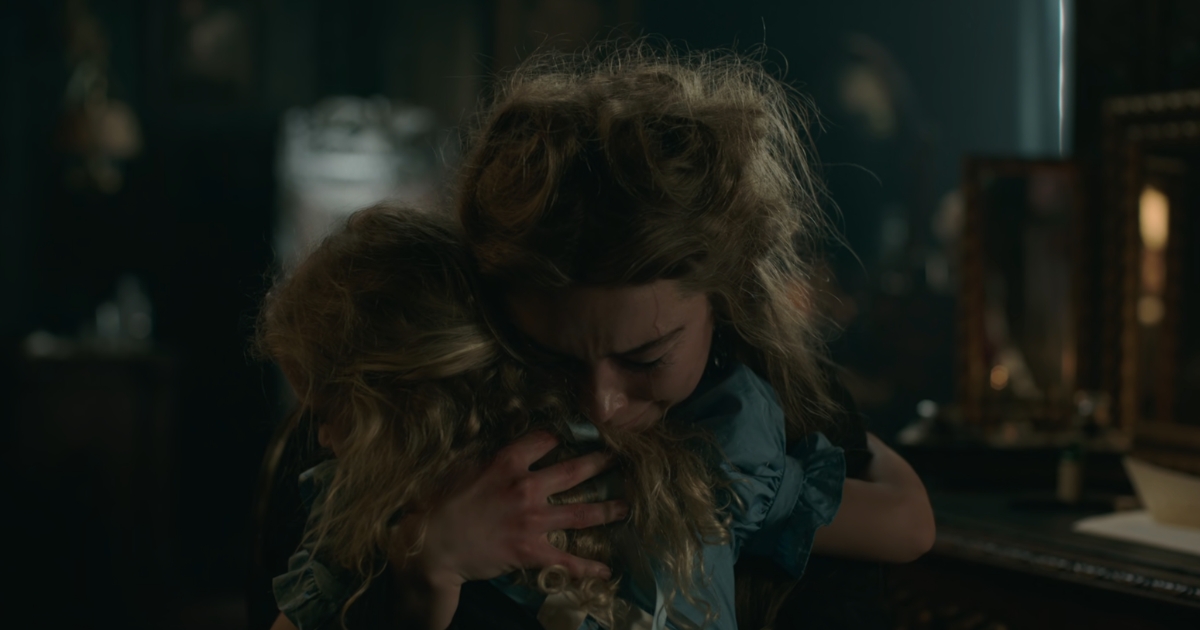 Cathy hugging young Cathy in Netflix's East of Eden