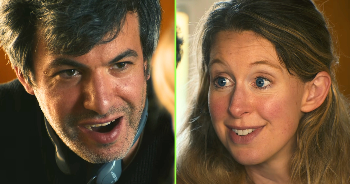 Nathan Fielder and Elizabeth Holmes in You Can See Everything
