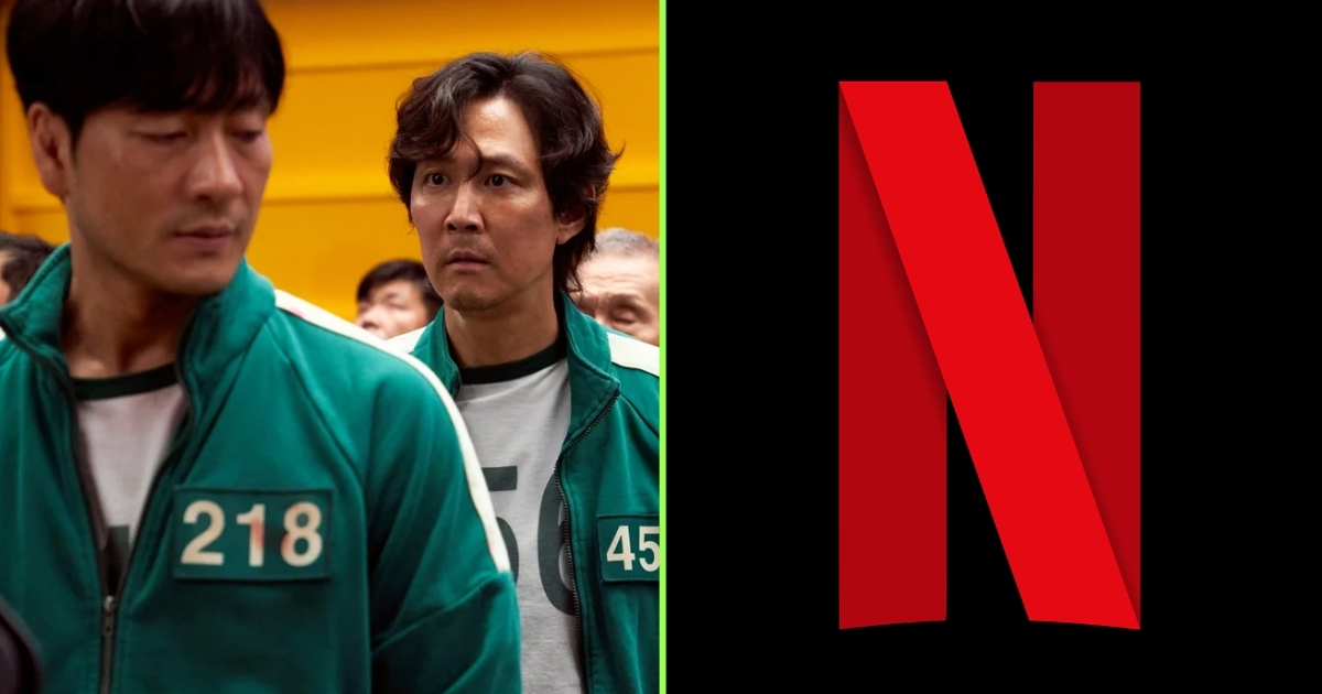 Squid Game and the Netflix logo