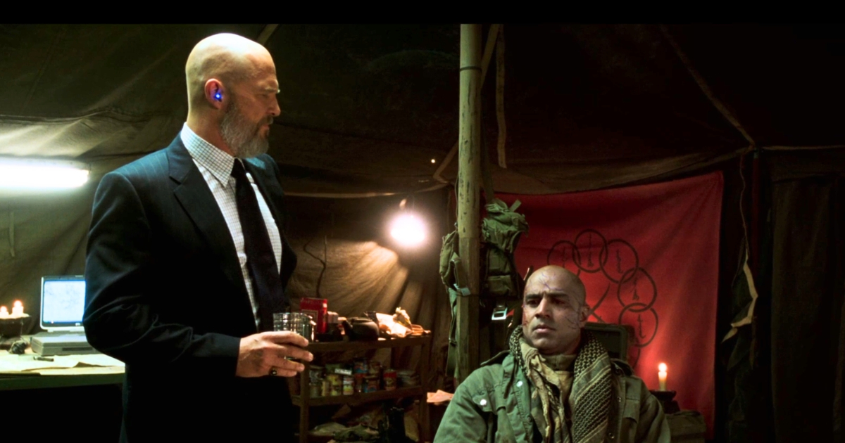 Stane and Raza in Iron Man