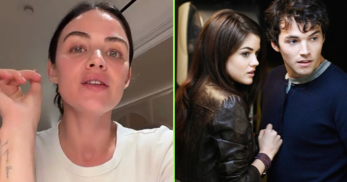 Lucy Hale and Pretty Little Liars' Aria and Ezra