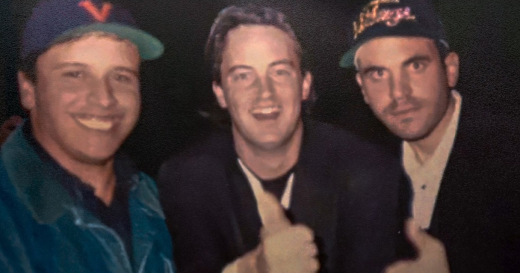 Where friends Matthew Perry David Roger